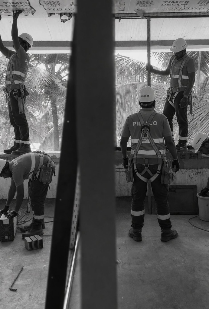PILANCO installers executing high-rise facade installation