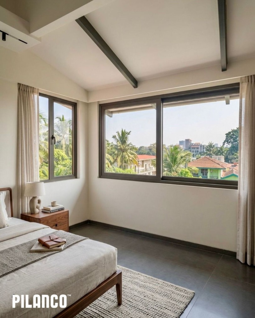 PILANCO High-Performance Acoustic Corner Bedroom Window