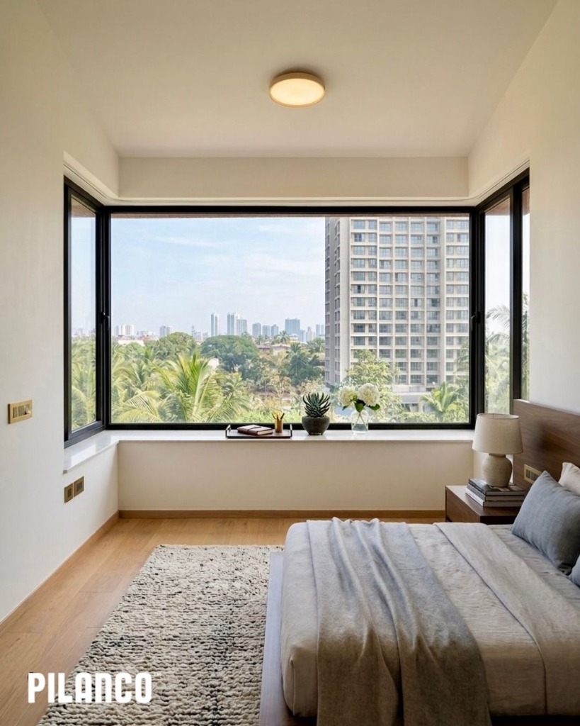 PILANCO Large Bedroom Panoramic Bay Window