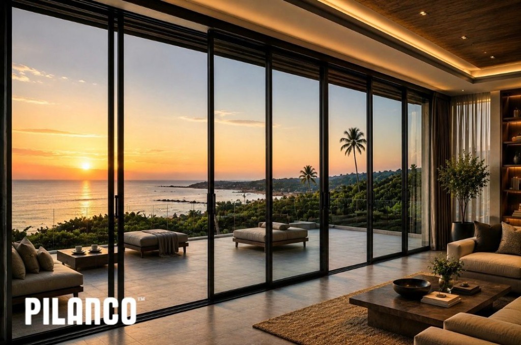 PILANCO Oceanfront Sunset Balcony Sliding Doors