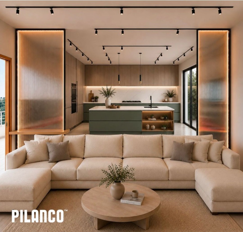 PILANCO Architectural Fluted Glass Internal Partitions